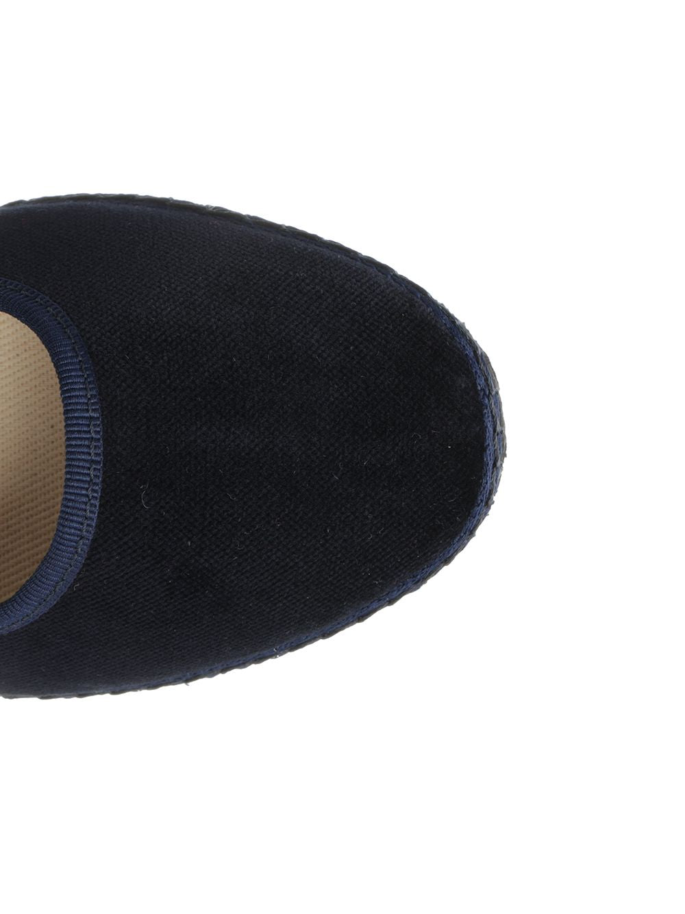 Brigitte Mary Jane Blue Upper Cotton Velvet Co Scarpe Basse