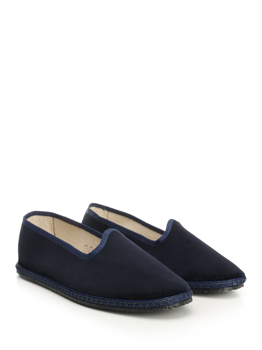 Furlane Blue Upper Cotton Velvet Co Scarpe Basse