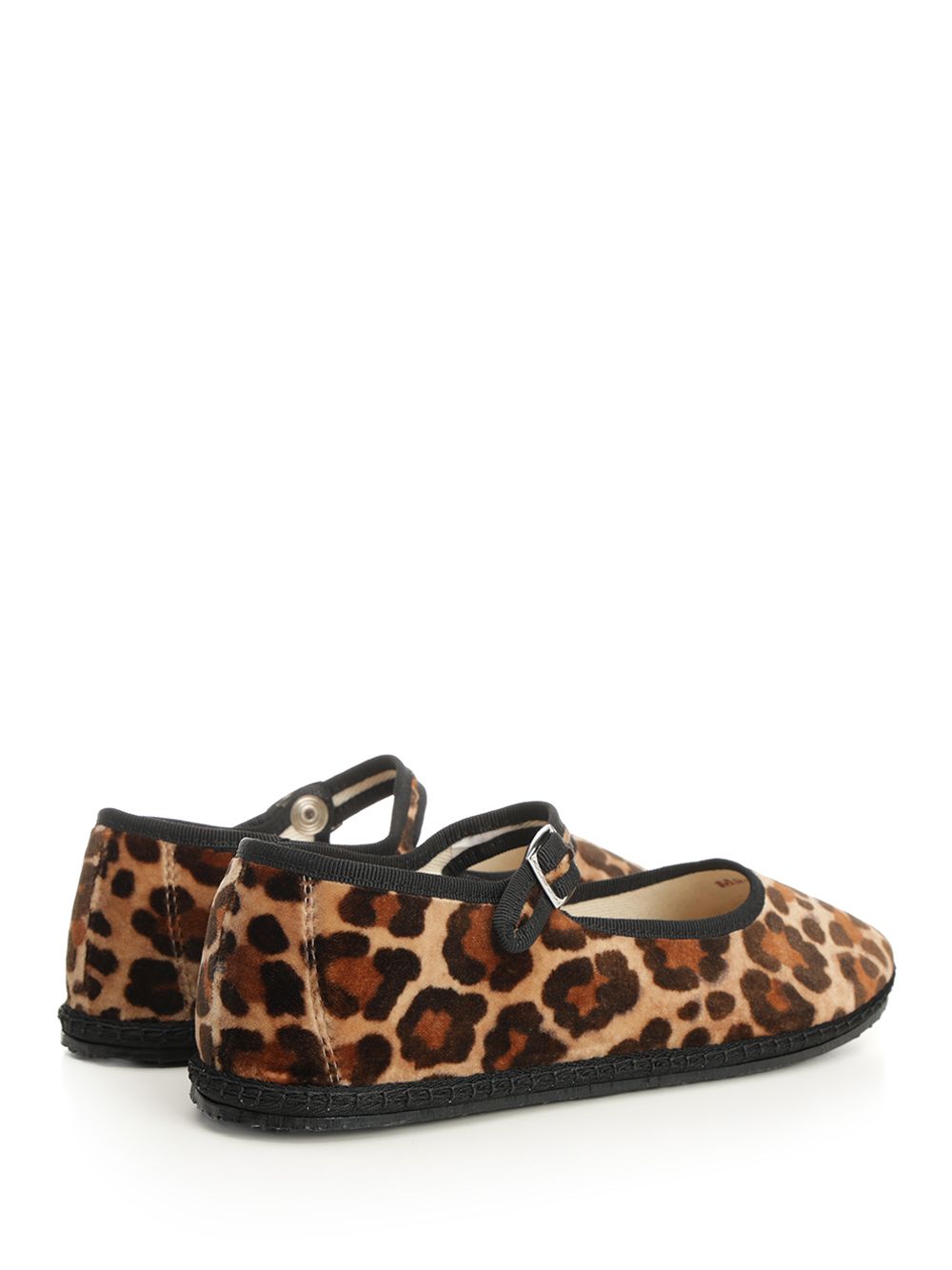 MARY JANE FURLANA TIPEPOLO LEOPARD Animalier Upper Cotton Velvet Co Scarpe Basse
