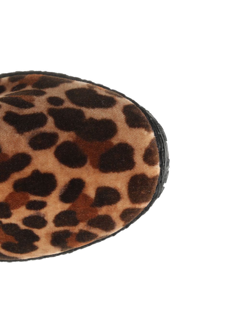 MARY JANE FURLANA TIPEPOLO LEOPARD Animalier Upper Cotton Velvet Co Scarpe Basse