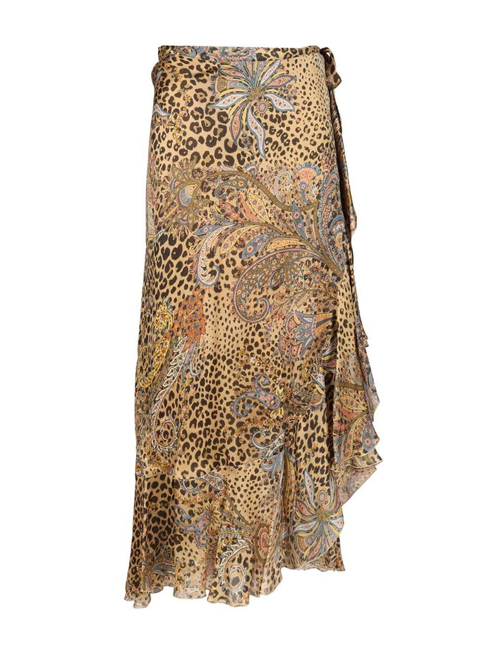 Animalier skirt Silk