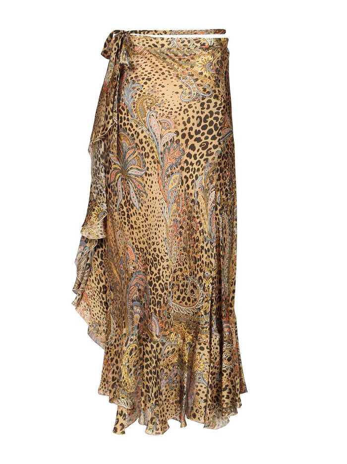 Animalier skirt Silk