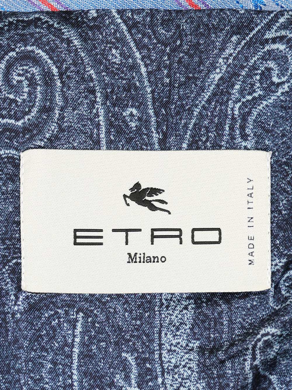 Cotton Blazer Blue Cotone Elastan Jacket