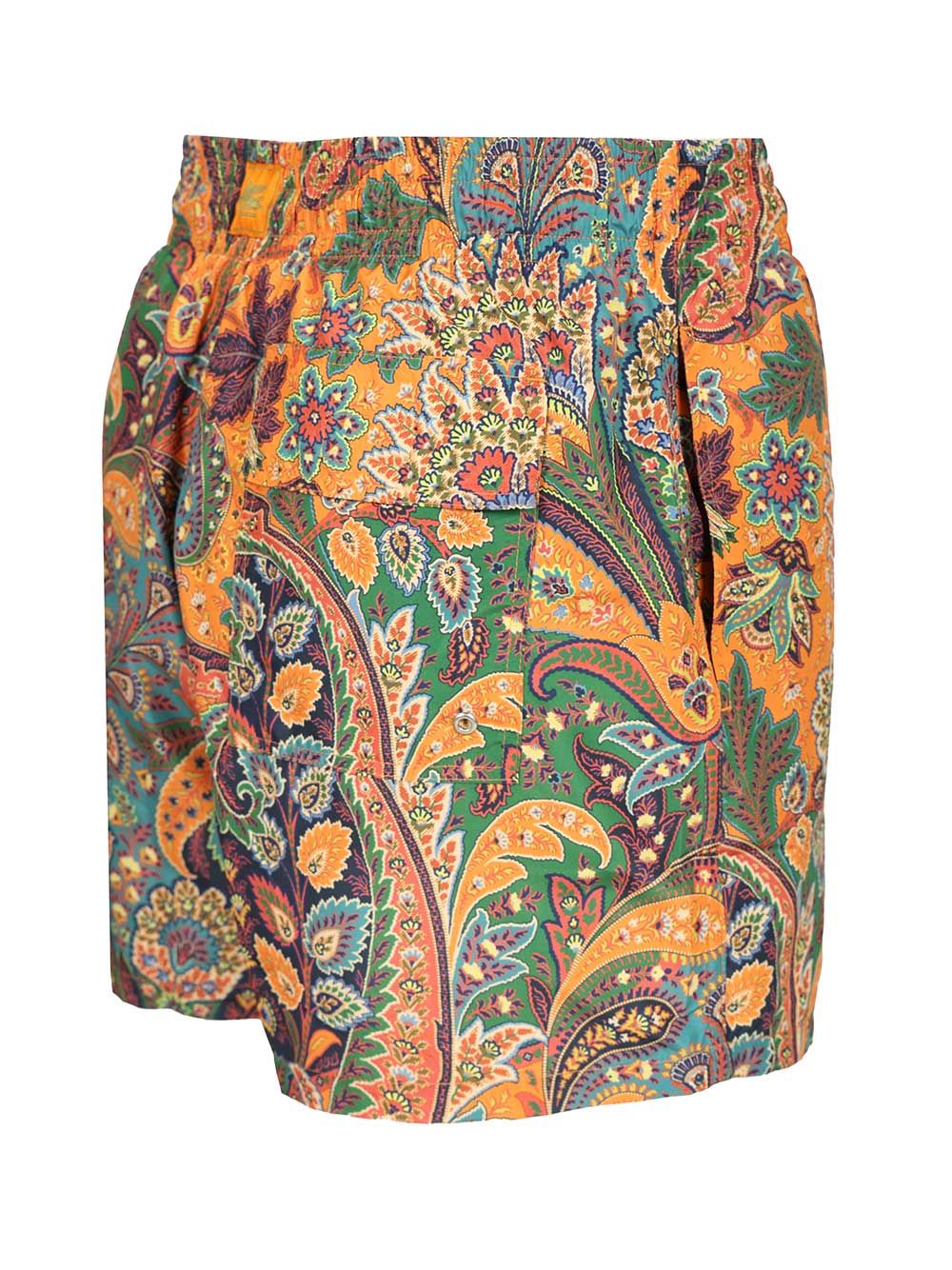 Swimsuit With Paisley Print Poliestere Swimwear