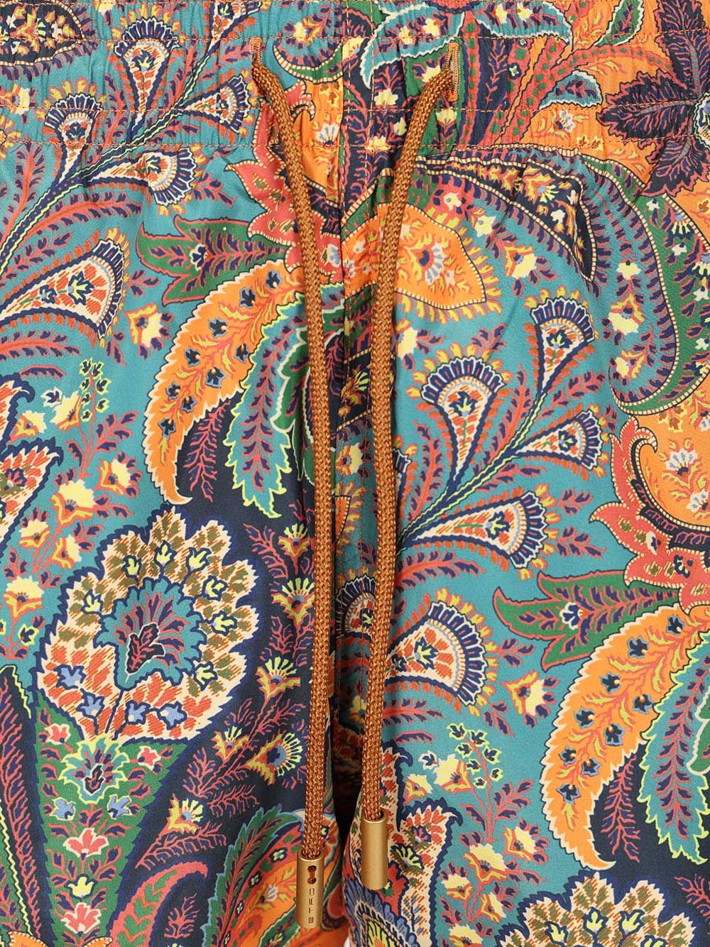 Swimsuit With Paisley Print Poliestere Swimwear