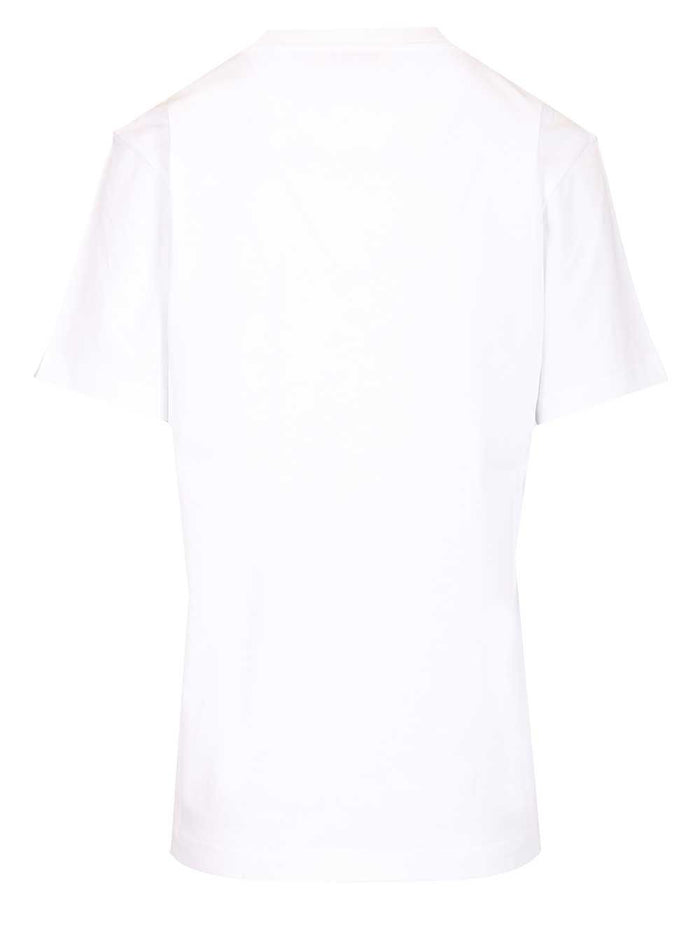 White cotton T-shirt Primary Fabric: Knit