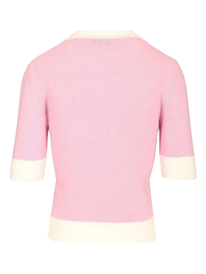 Cropped top in wool blend Rose Knit Polyamide Knitwear