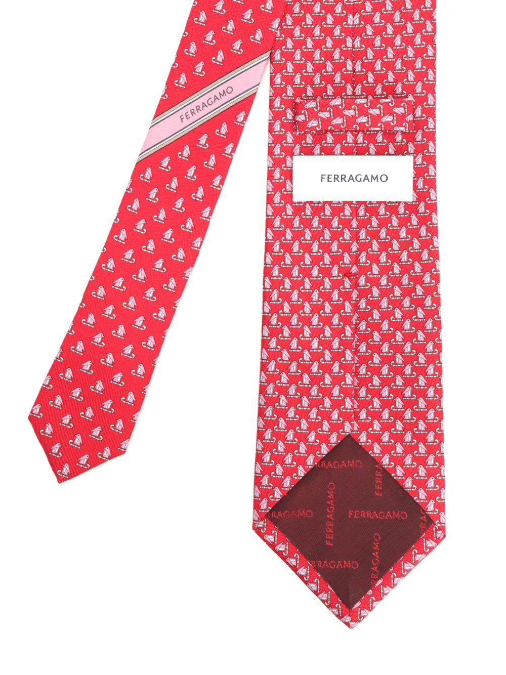 Silk tie Red Wool Interlining Ties And Bow