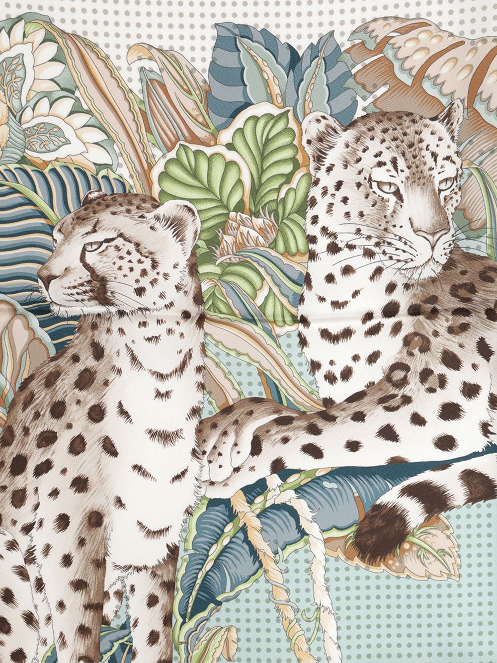 Cheetahs Scarf Multicolor Silk # And Foulards