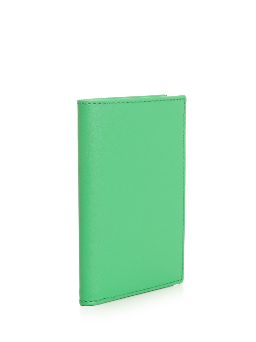 Black leather wallet Green Calfskin