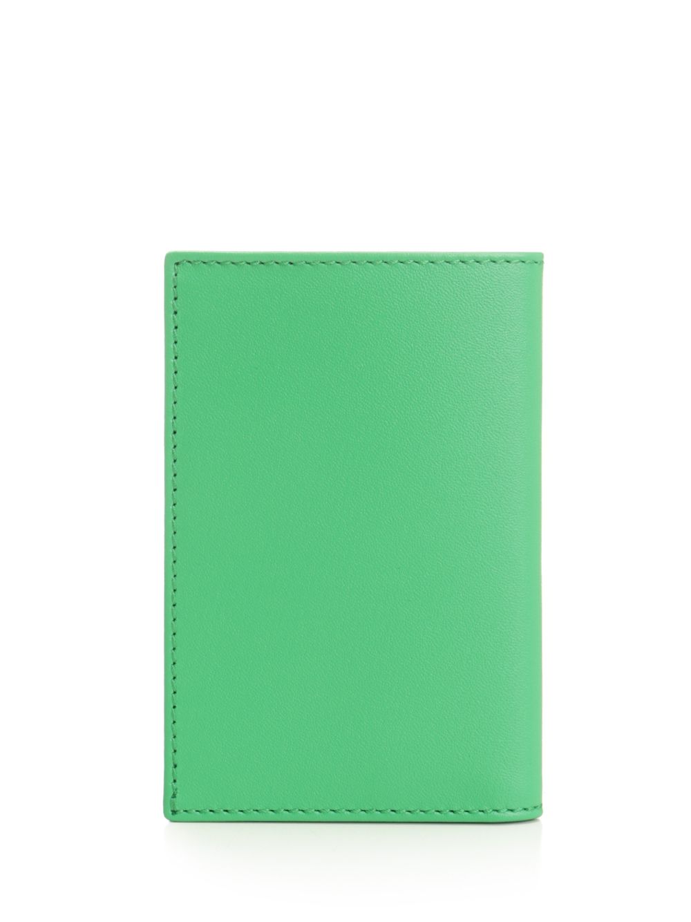Black leather wallet Green Calfskin