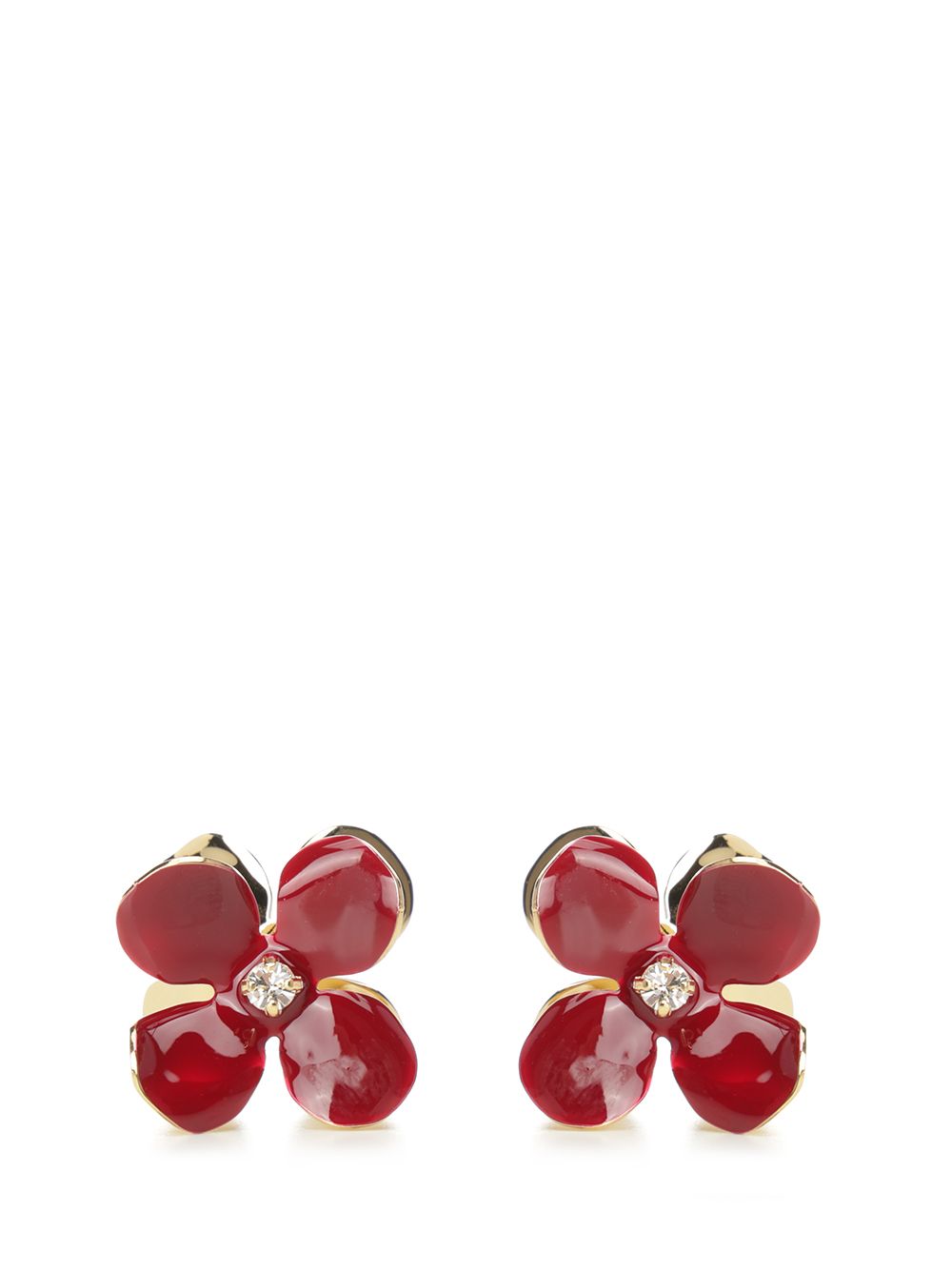 Flower earrings Bordeaux Jewelry