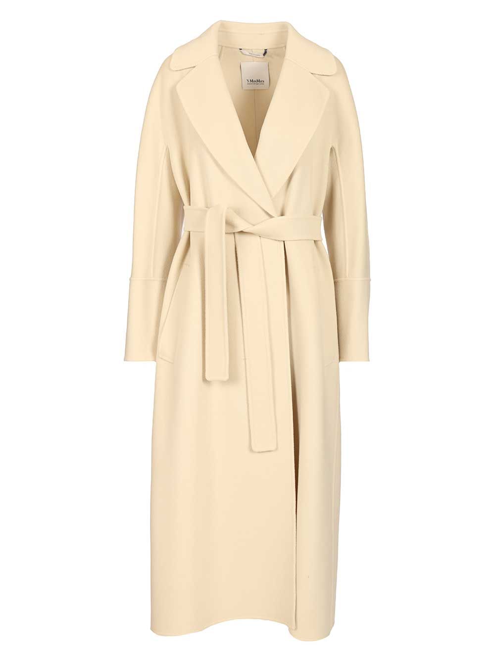 Dressing gown coat Yellow Lana Vergine Ovis Aries