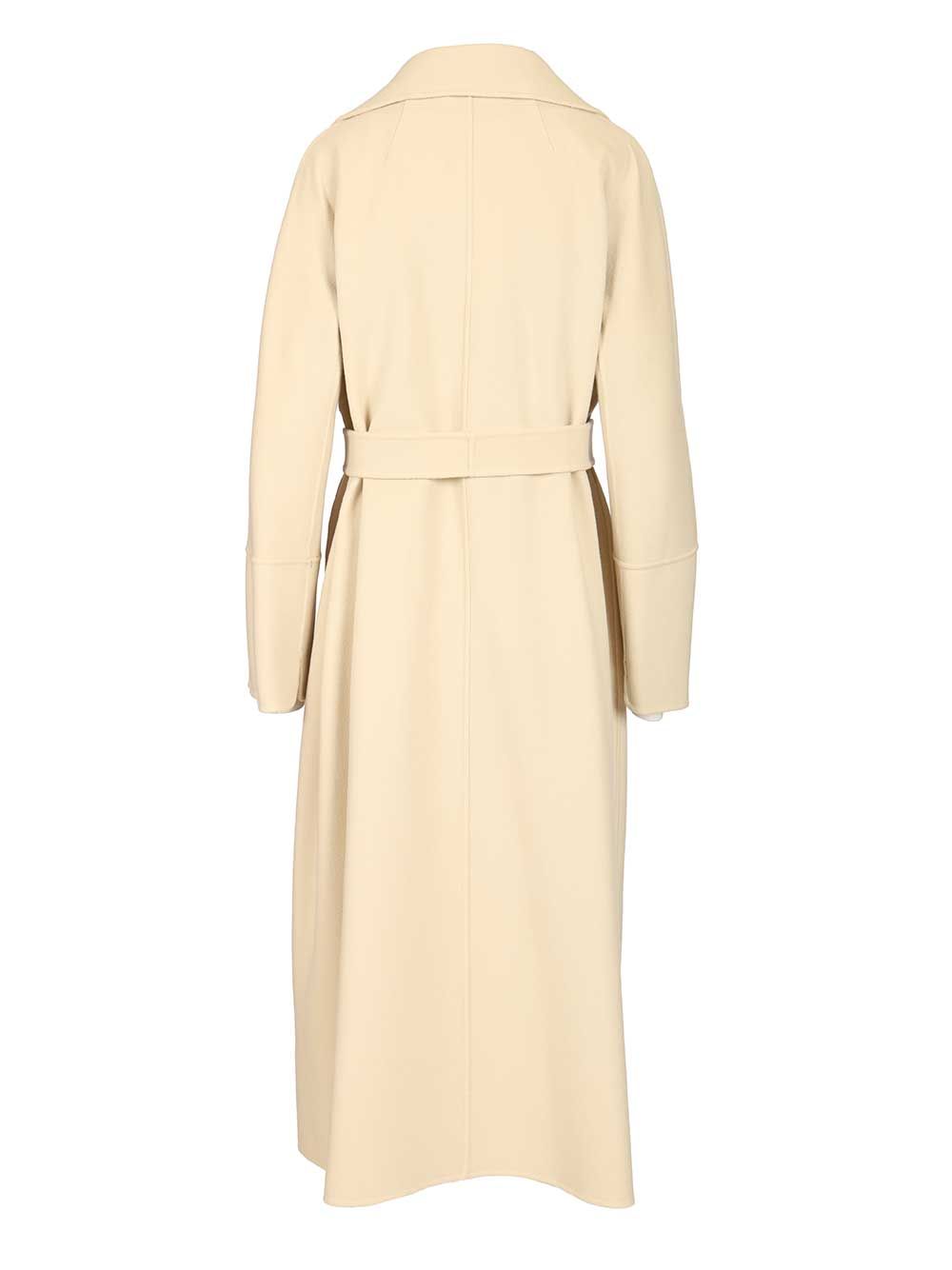 Dressing gown coat Yellow Lana Vergine Ovis Aries