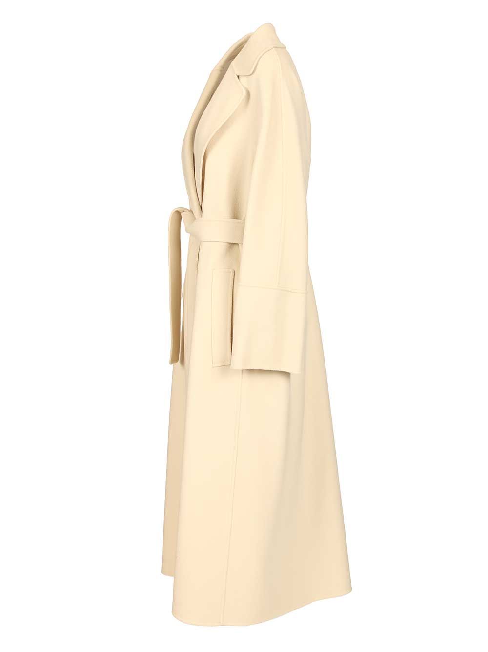 Dressing gown coat Yellow Lana Vergine Ovis Aries