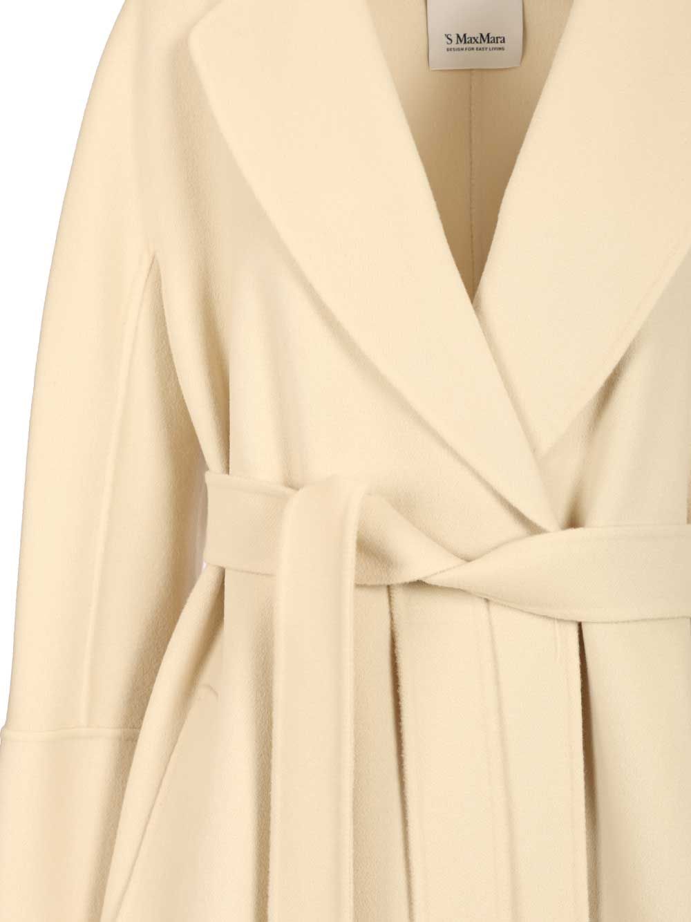 Dressing gown coat Yellow Lana Vergine Ovis Aries