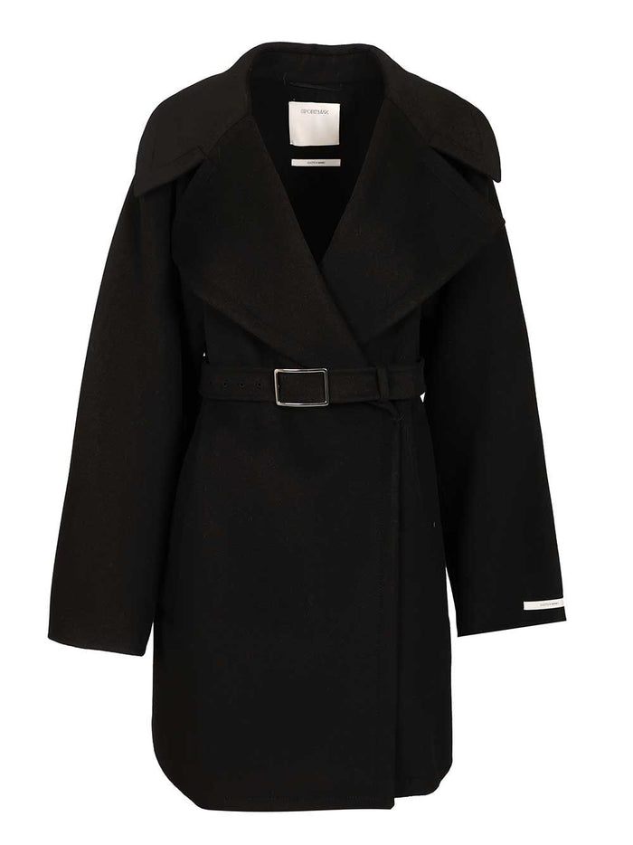 Spxpagine coat Black Lana Vergine Ovis Aries