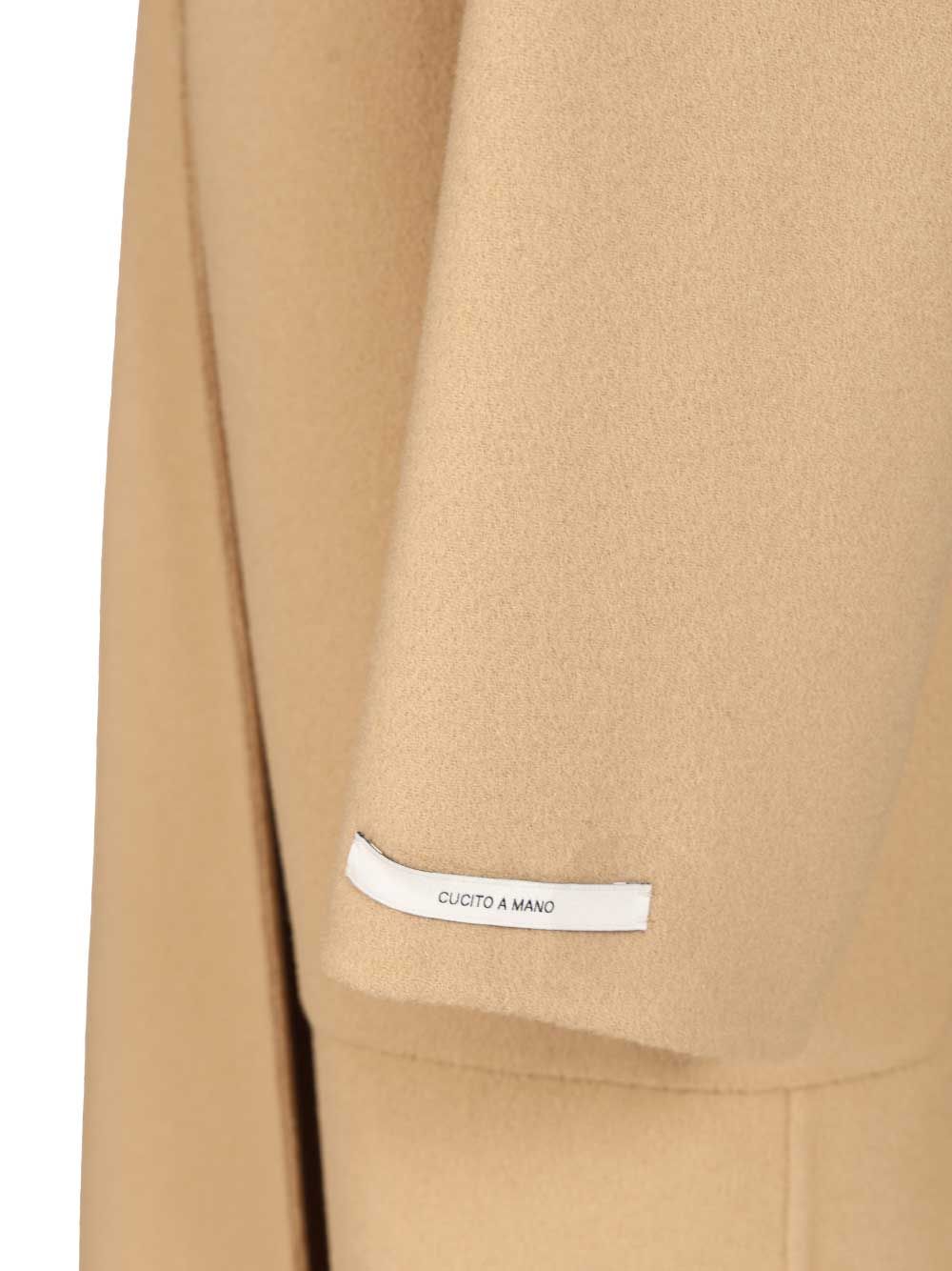 Pure wool dressing gown coat Beige Lana Vergine Ovis Aries