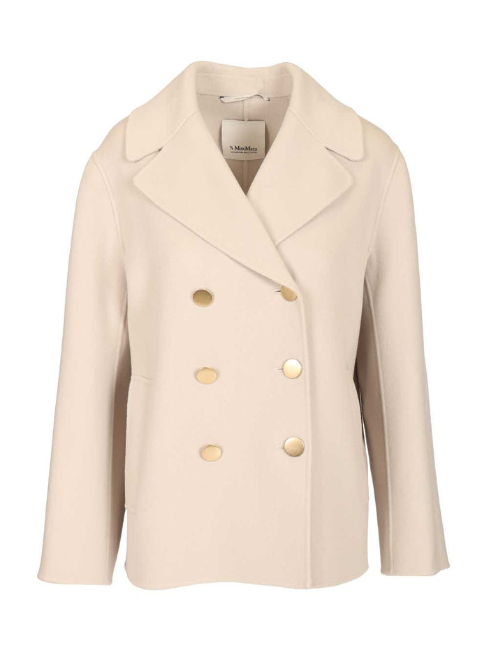 Margot wool drap jacket Beige Lana Vergine Ovis Aries