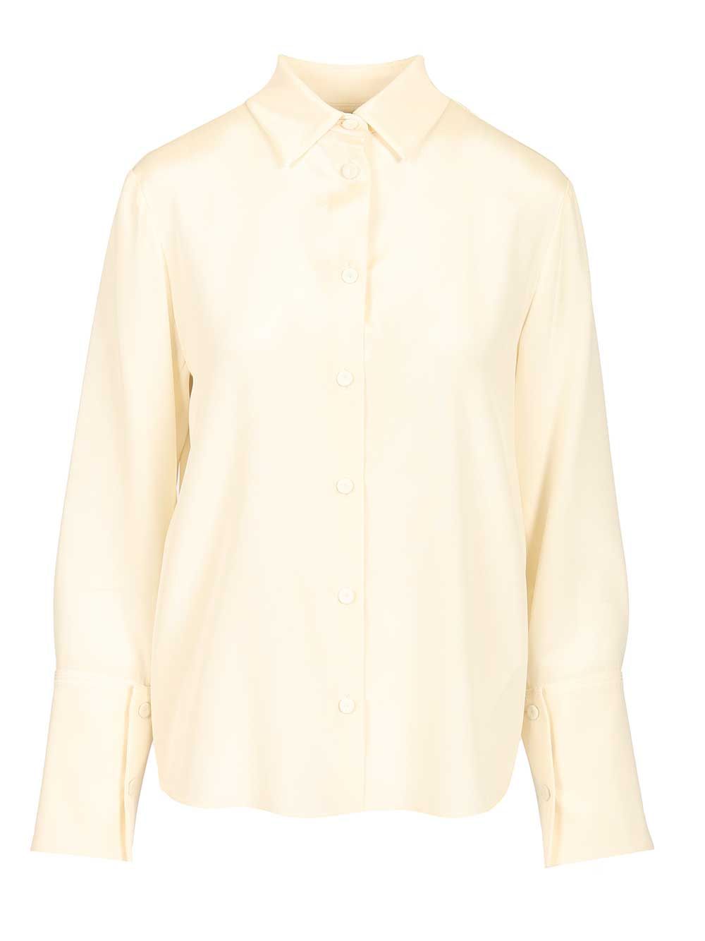 Oversized shirt Voliera White Silk