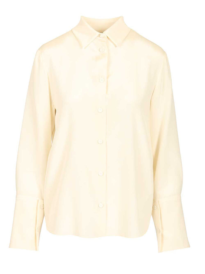 Oversized shirt Voliera White Silk