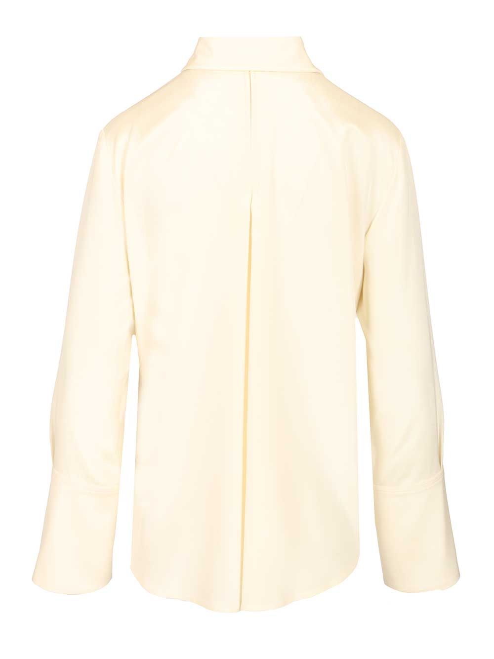 Oversized shirt Voliera White Silk
