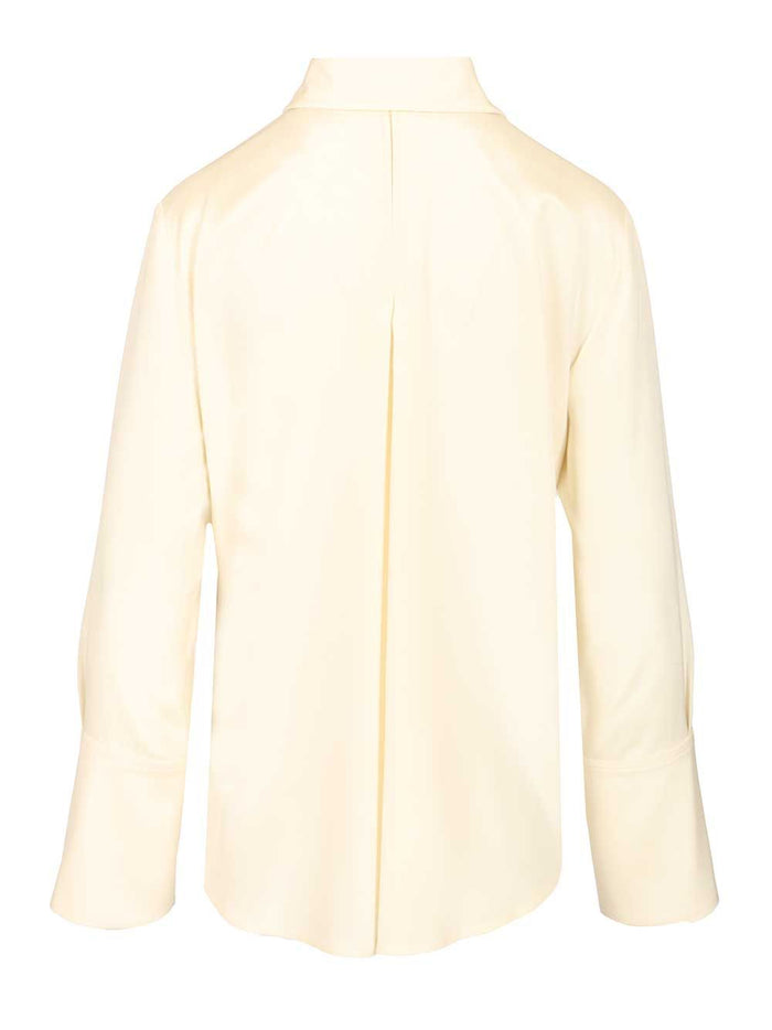 Oversized shirt Voliera White Silk