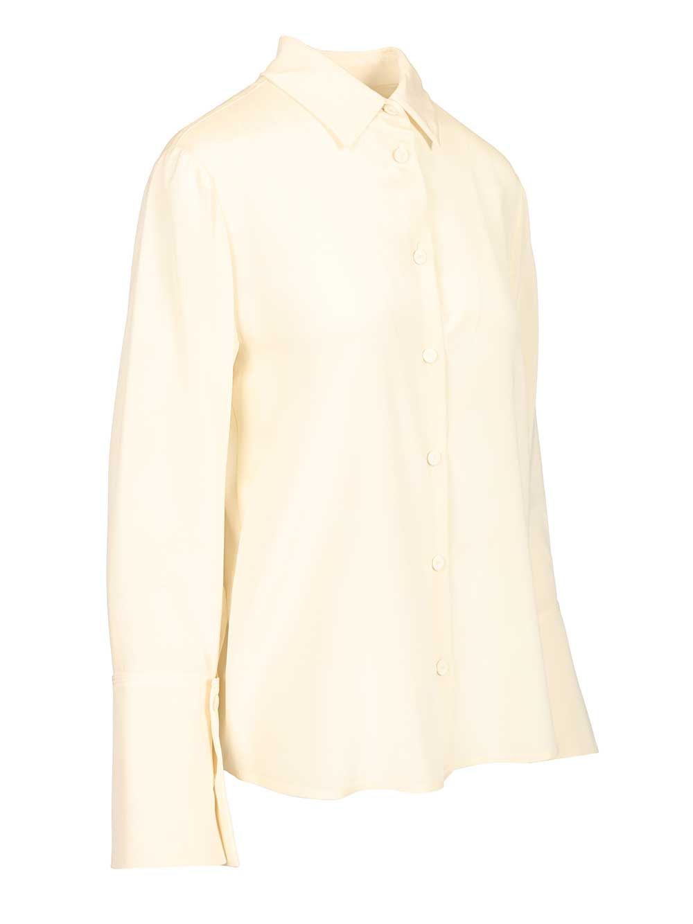 Oversized shirt Voliera White Silk