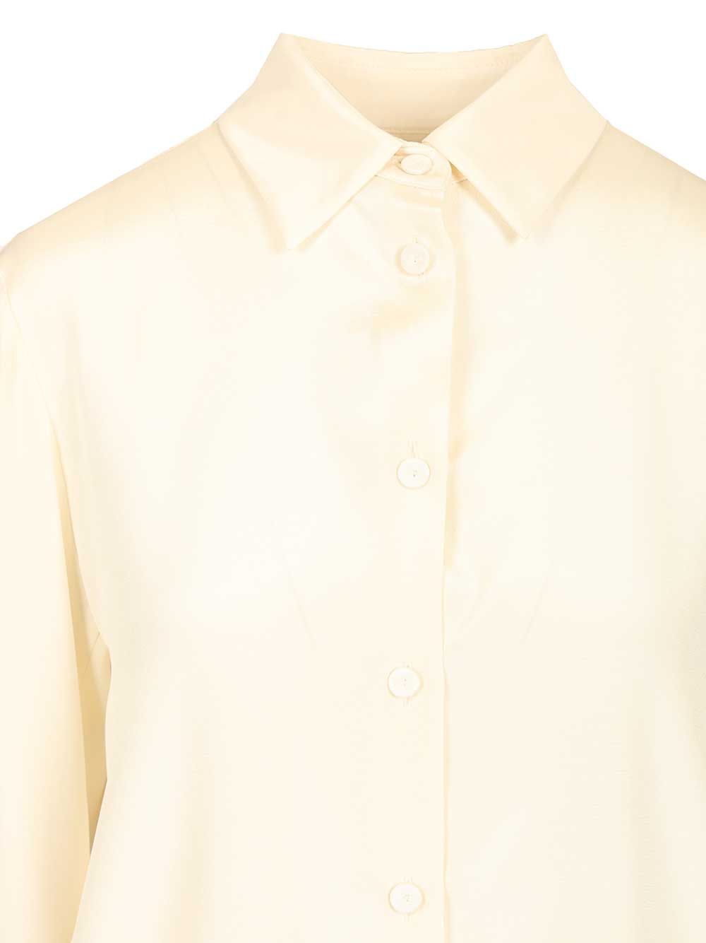 Oversized shirt Voliera White Silk