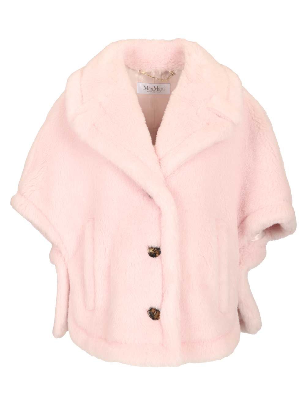 Teddy cape Rose Coat