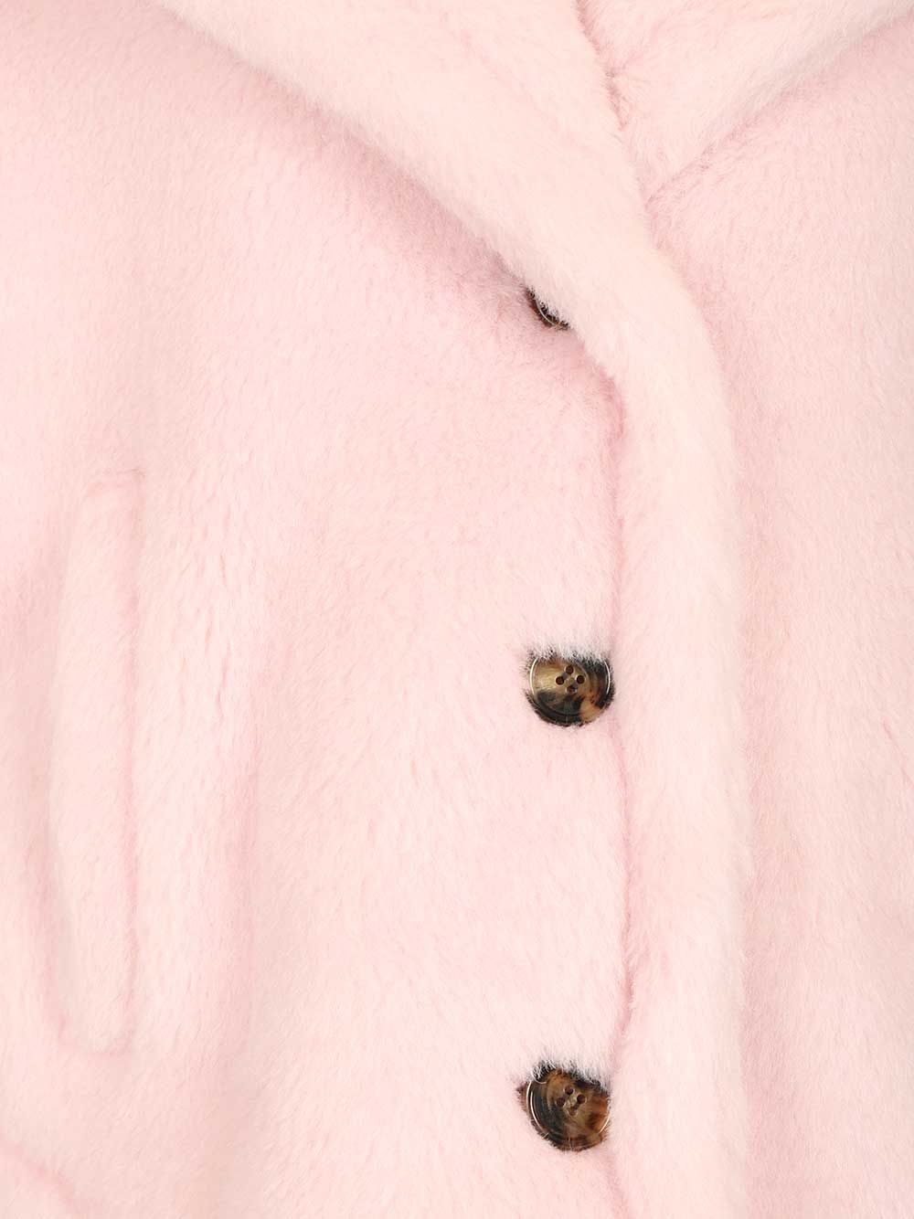 Teddy cape Rose Coat
