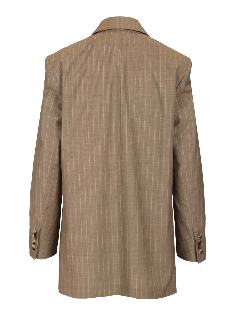 Oversized blazer Brown Virgin Wool Ovis Aries Jacket