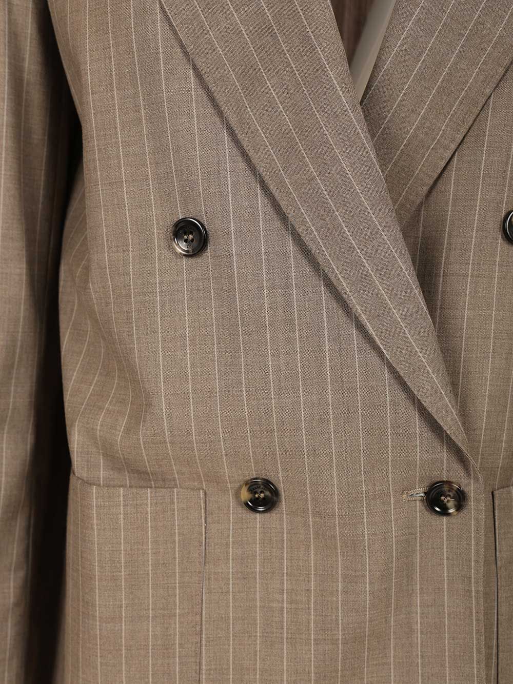Oversized blazer Brown Virgin Wool Ovis Aries Jacket