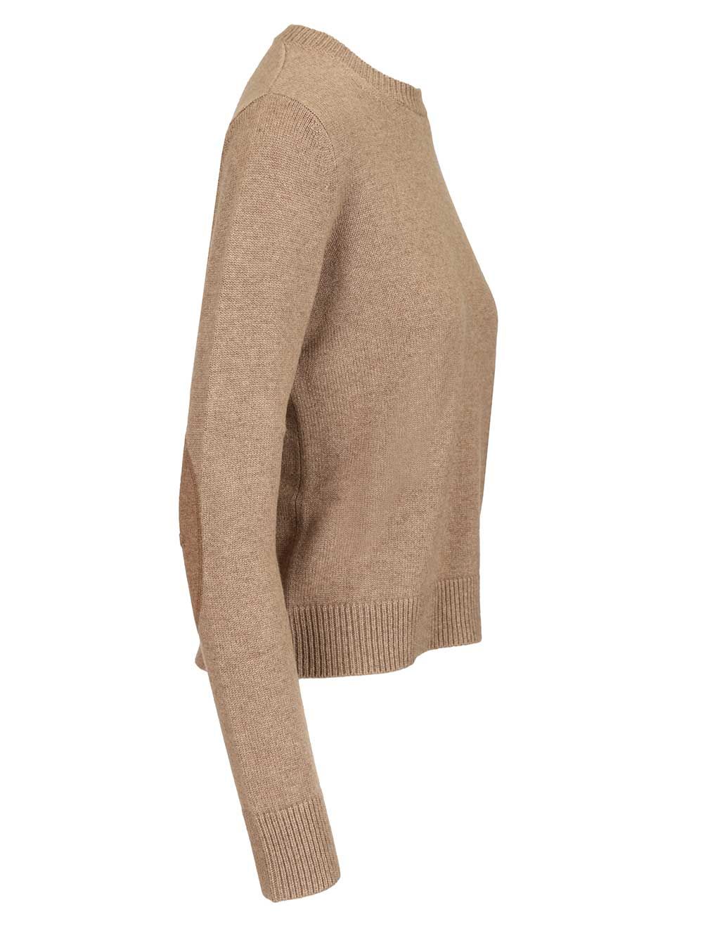 Fresia sweater in wool and cashmere Beige Lana Ovis Aries Knitwear