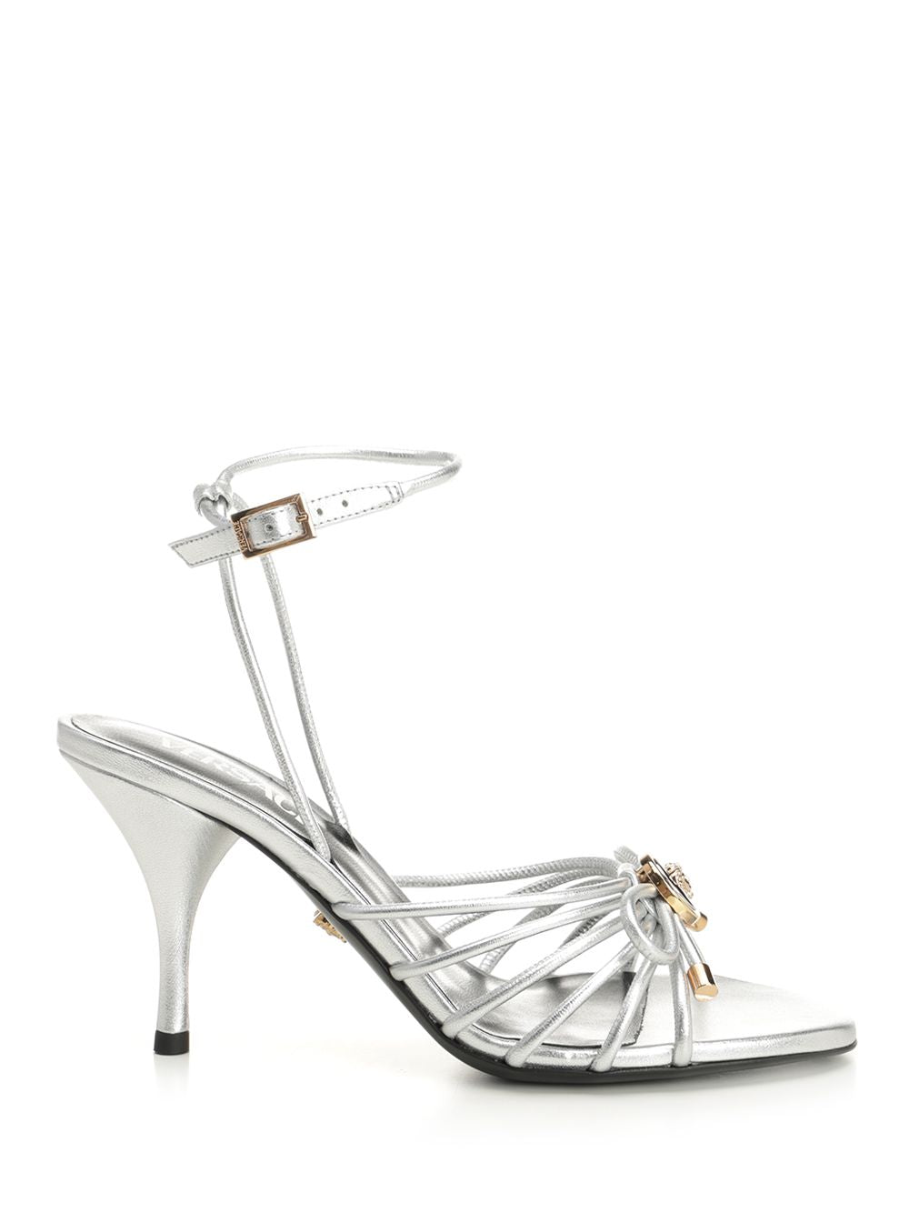 Silver Leather Sandal Lamb Skin