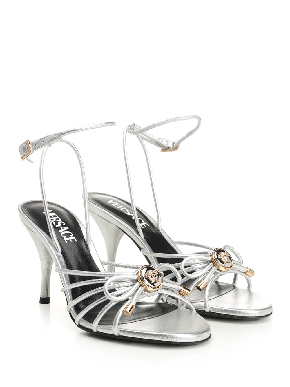 Silver Leather Sandal Lamb Skin