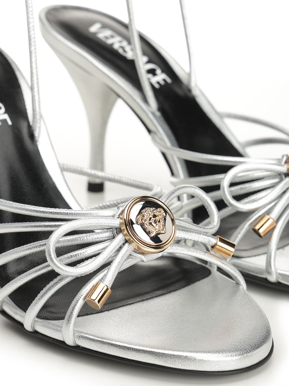 Silver Leather Sandal Lamb Skin