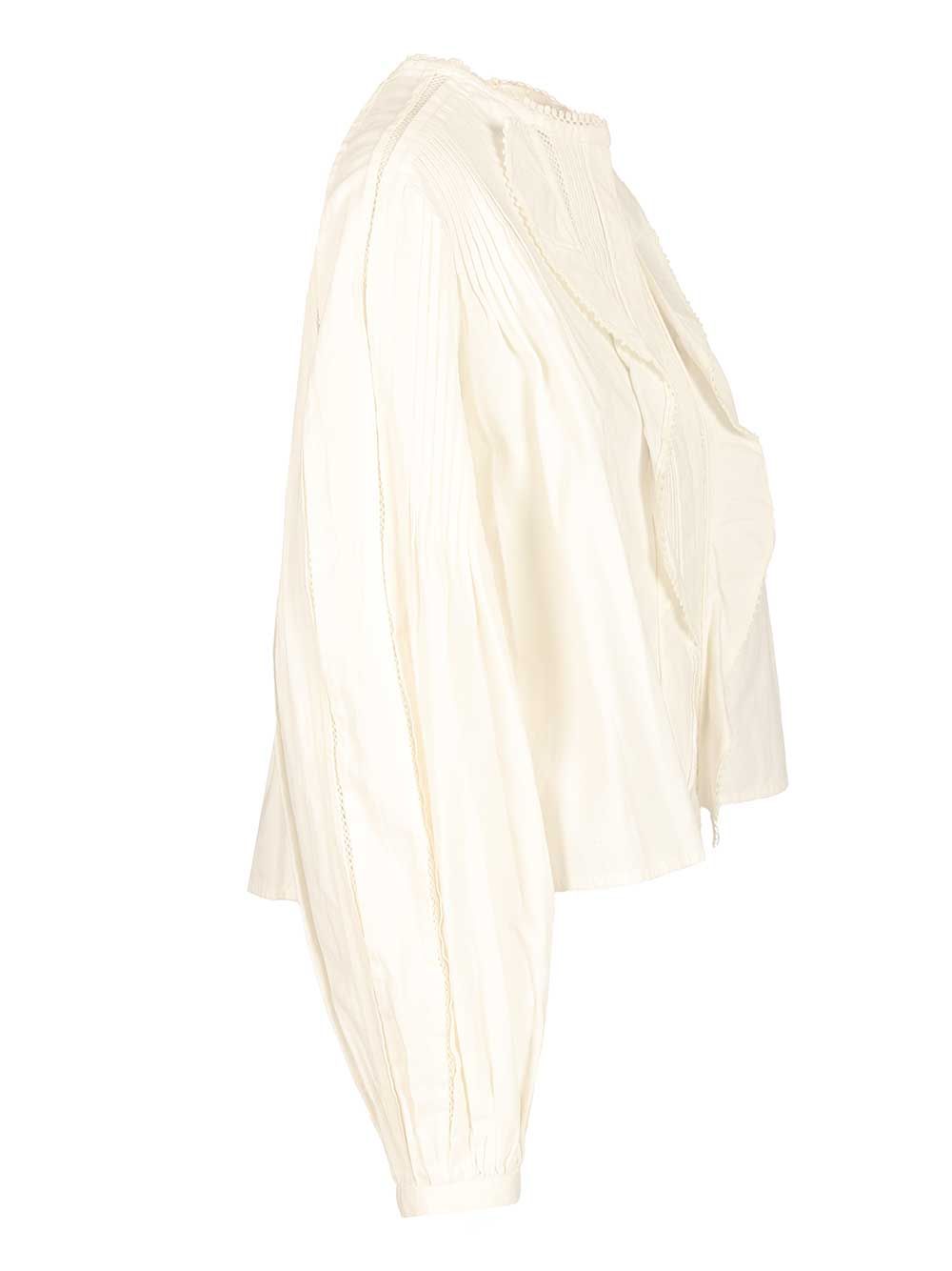 Cubraly Blouse White Shirt