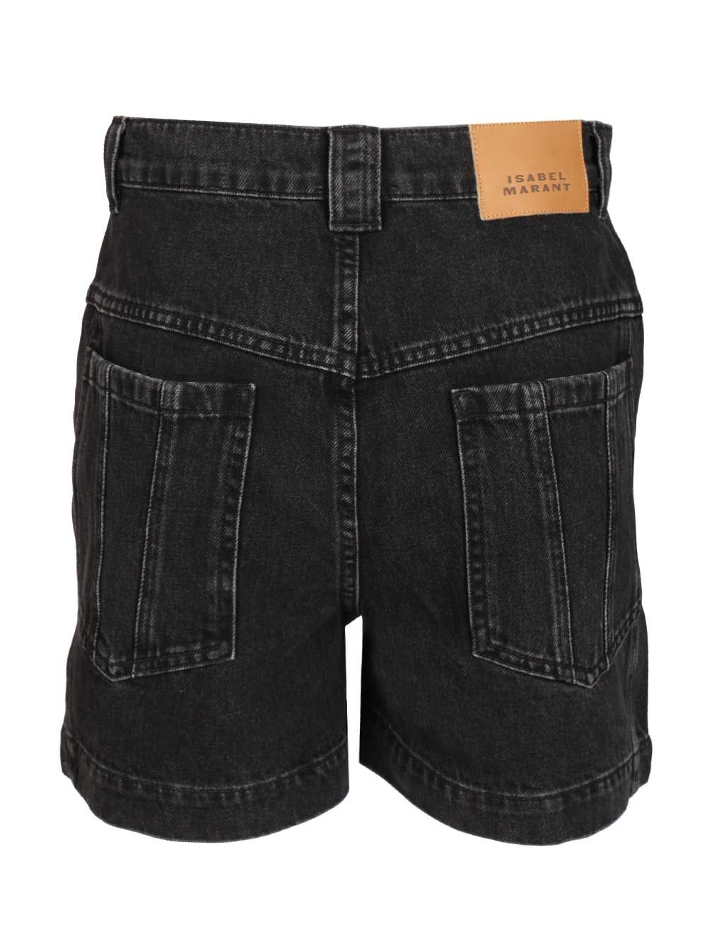 Joely-Ga shorts Black Cotton Trousers
