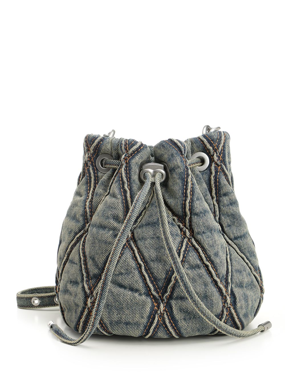 Charm-D S-Bucket bag Blue Co Pu Crossbody