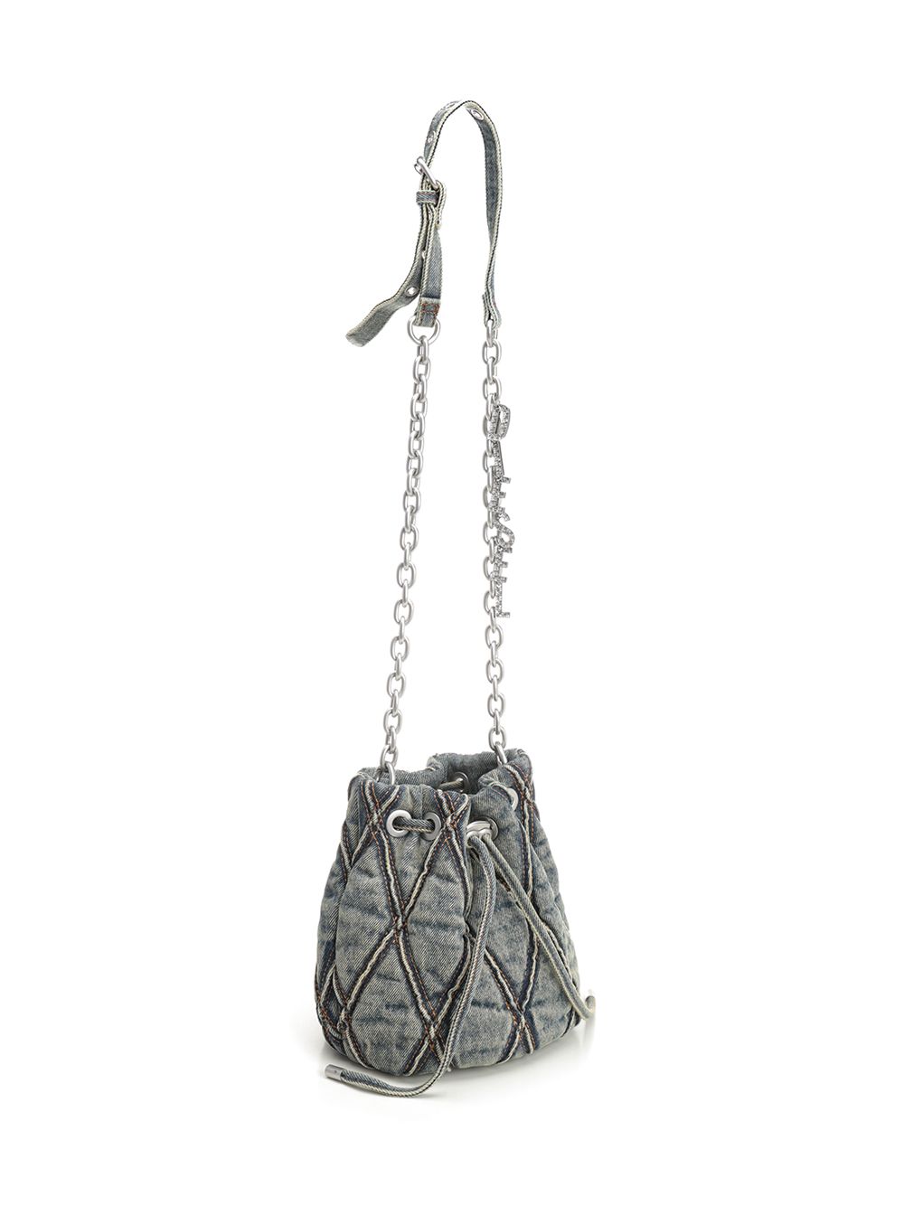 Charm-D S-Bucket bag Blue Co Pu Crossbody