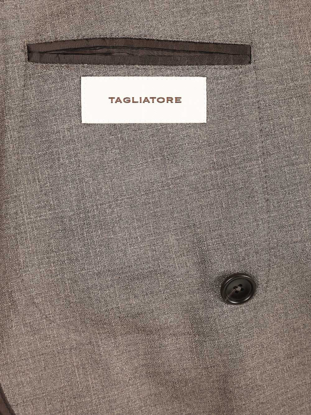 Montecarlo double-breasted blazer Grey Silk Virgin Wool Jacket