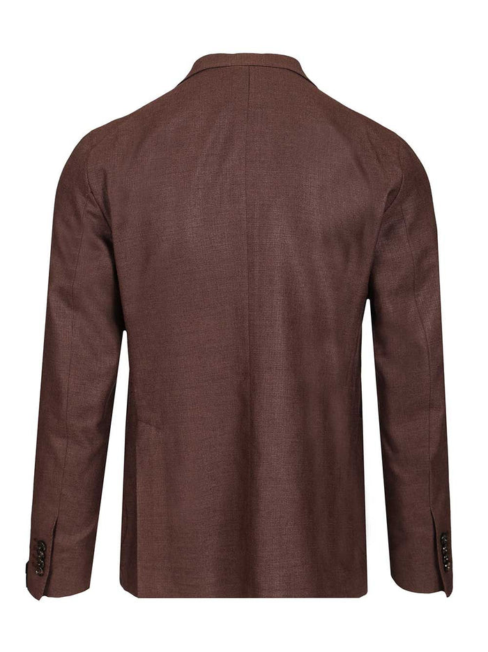 Montecarlo jacket in wool and silk Bordeaux