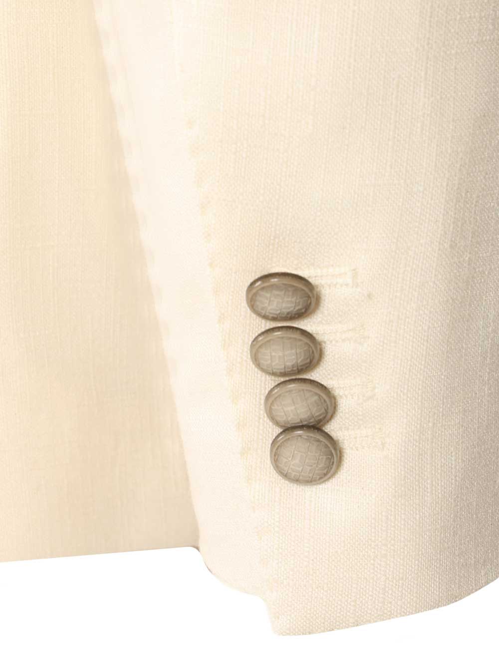 Vesuvio wool and silk blazer White Seta Lana Jacket