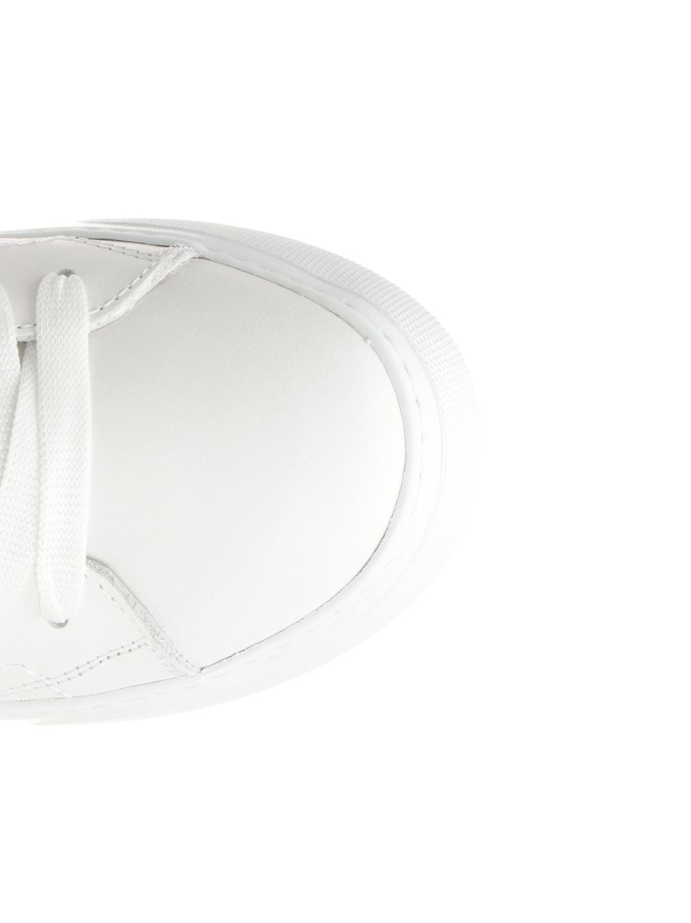 Temple Sneakers White Calf Leather - Textile