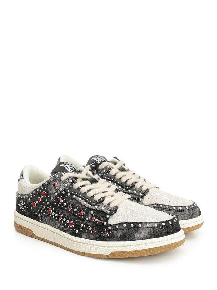Stud Skel Sneaker Black Cotton+polyester