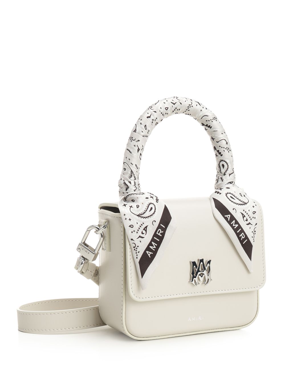 Micro Ma handbag White Bovine Leather Handbags