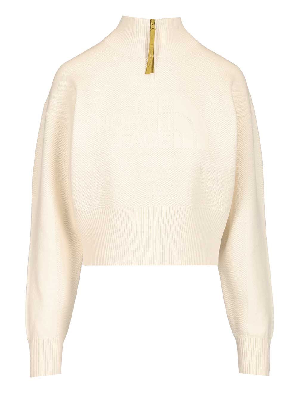 Half-zip sweatshirt White Cotton Knitwear