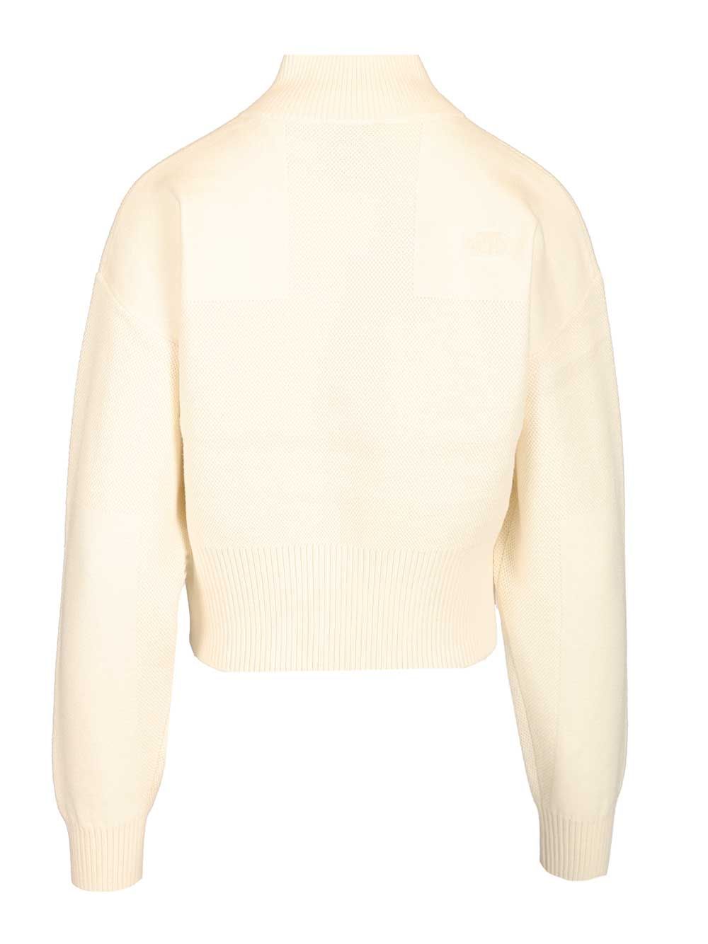 Half-zip sweatshirt White Cotton Knitwear