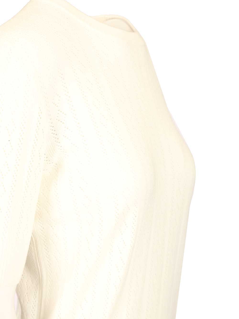 Nika sweater in cotton and cashmere White Knitwear